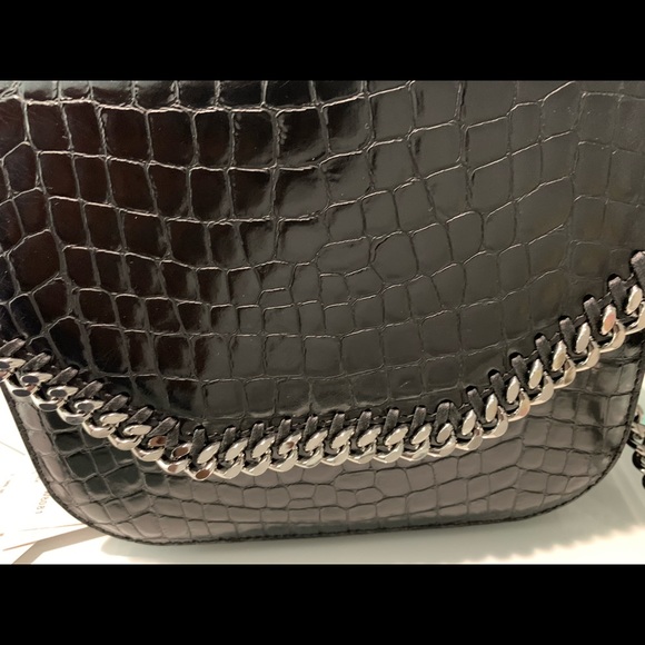 Stella McCartney Embossed Crocodile Effect Medium Falabella box shoulder bag - Picture 9 of 12